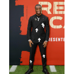 Jalen Milroe Chrome Hearts Suit